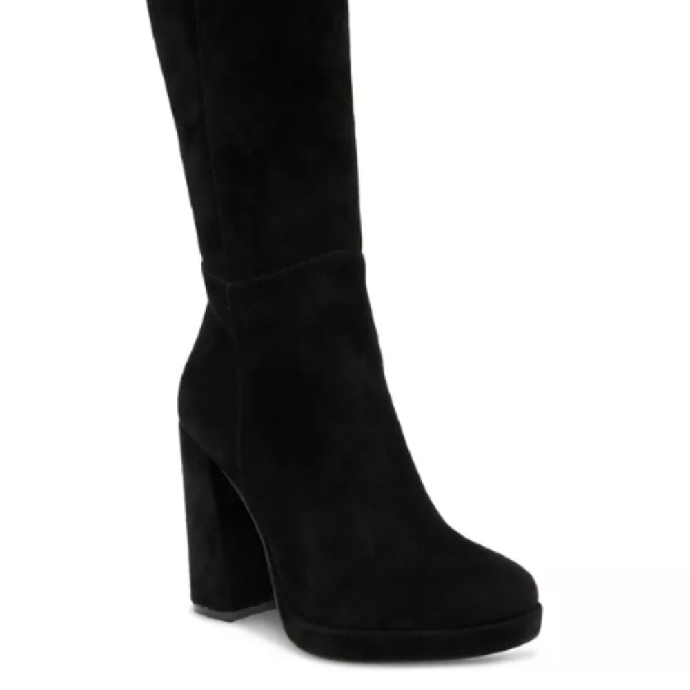 Steve Madden Women's Marcello Platfrom leather Suede Boots - Picture 2 of 8